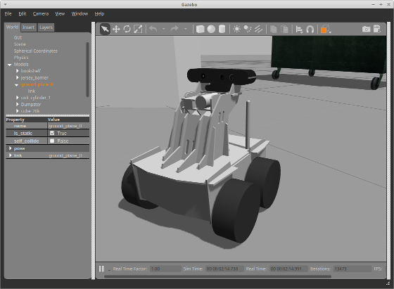 Oculus Prime Gazebo urdf model